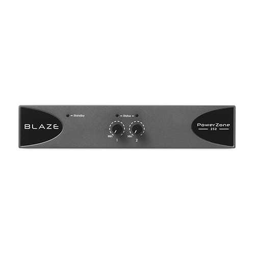 BLAZE Power Zone 252 | 블레이즈 Low-Z, Hi-Z 겸용 디지털 앰프 | 2 x 125W | 1U 하프 랙