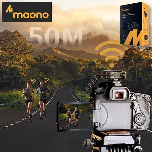 MAONO 마오노 AU-WM820 A2 무선 유튜브 촬영용 브이로그 카메라 마이크 2채널