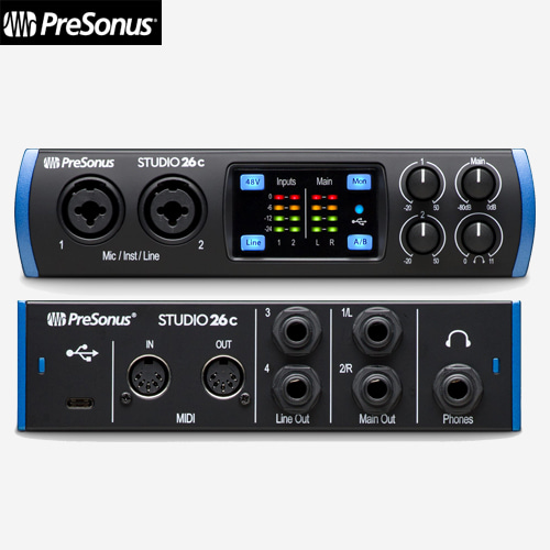 Presonus Studio 26C | 프리소너스 오디오 인터페이스