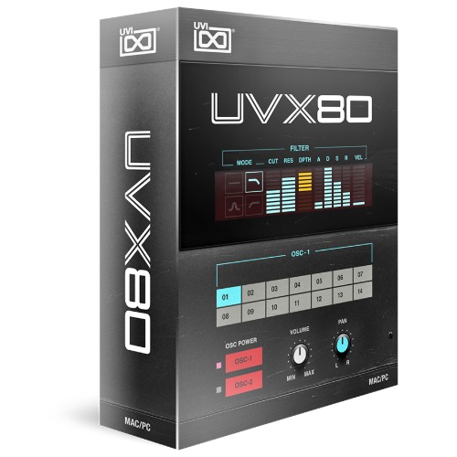 UVI UVX80 / 80년대 폴리 신스 사운드를 담은 새로운 라이브러리 / 정품