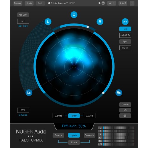 NUGEN Audio Halo Upmix / Stereo to 5.1, 7.1 and 3D upmixer / 정품