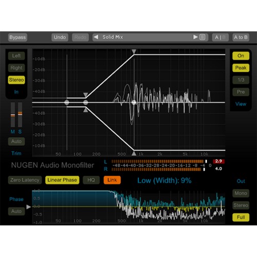 NUGEN Audio Monofilter / 베이스 트랙의 사운드 보정 / 정품