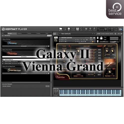 Best Service Galaxy II Vienna Grand / 비엔나 그랜드 피아노 컬렉션 / 정품 / 가상악기