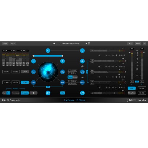 NUGEN Audio Halo Downmix / 7-1 and 5-1 to stereo downmix Plug-in / 정품