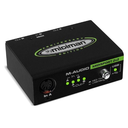 M-Audio MIDISPORT 2x2 / M-Audio 엠오디오 미디스포트 / 2입력, 2출력 USB MIDI 인터페이스 / 엠오디오 / 정품 / 미디