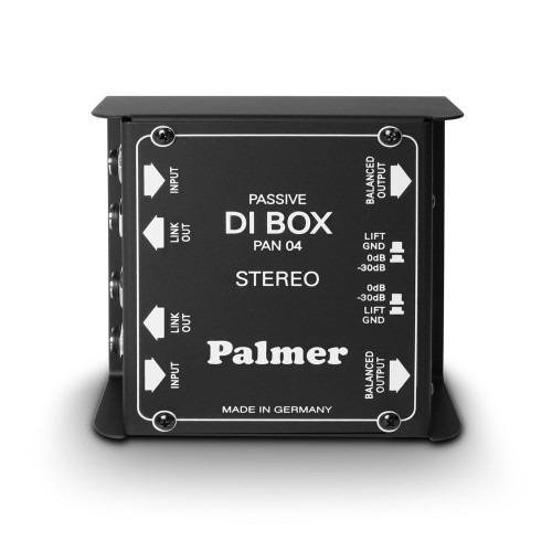 Palmer Direct Box PAN 04 듀얼 채널 다이렉트 박스 | 팔머 스테레오 채널 패시브 디아이박스 | 2CH DI박스