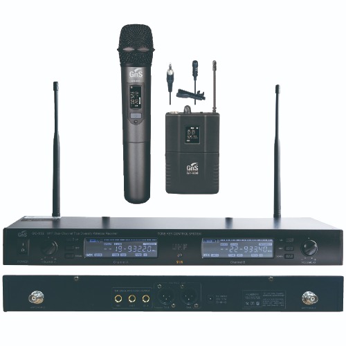 GNS GC-932DM / GC932DM / 2CH 무선 핸드+핀마이크 세트 / 무선마이크 / 지앤에스 / 정품