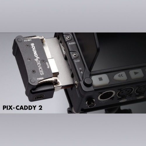 PIX-CADDY 2 | PIX 비디오 레코더를 위한 2.5인치의 SSD 홀딩 케이스 | 사운드 디바이스 | SOUND DEVICES
